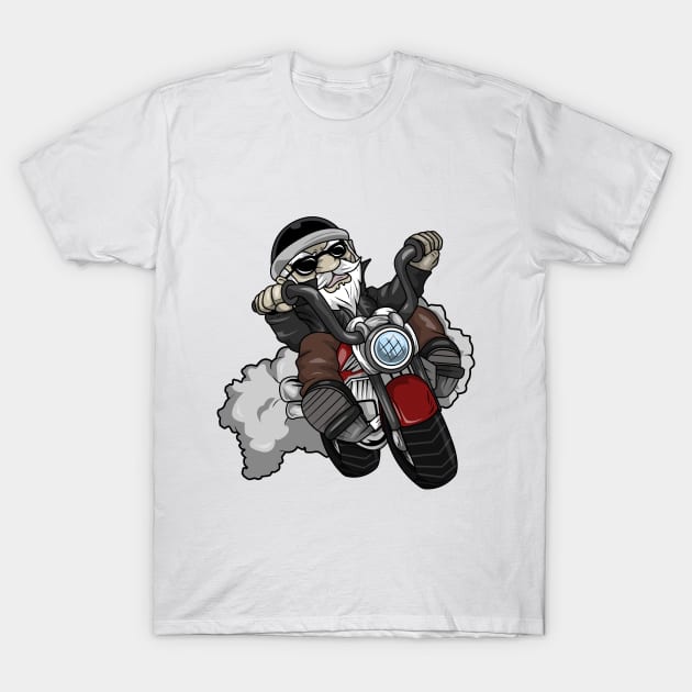 Motorcyclist with Sunglasses and Motorcycle T-Shirt by Markus Schnabel